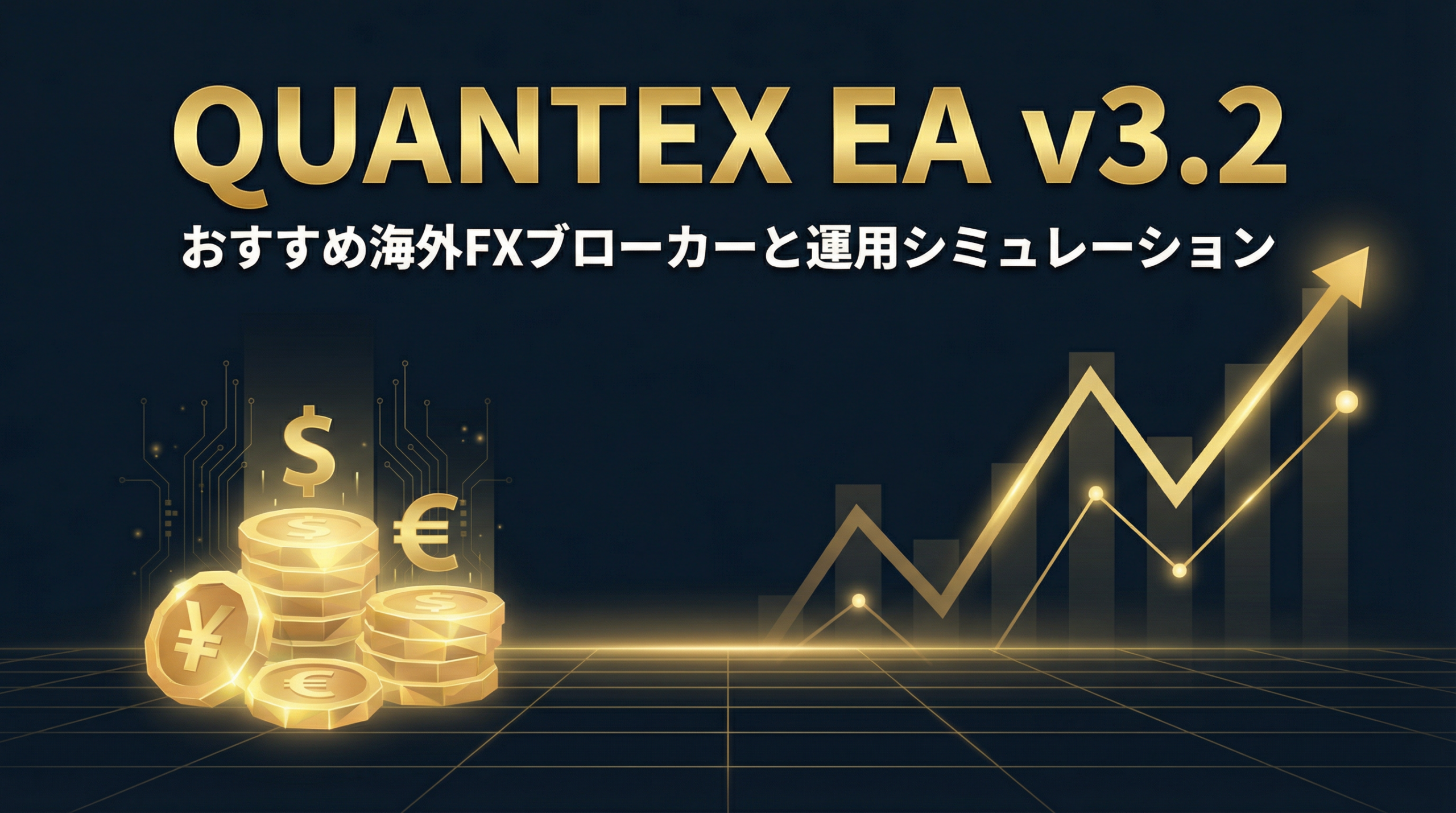 QUANTEX EA v3.2 おすすめ海外FXブローカーと運用シミュレーション